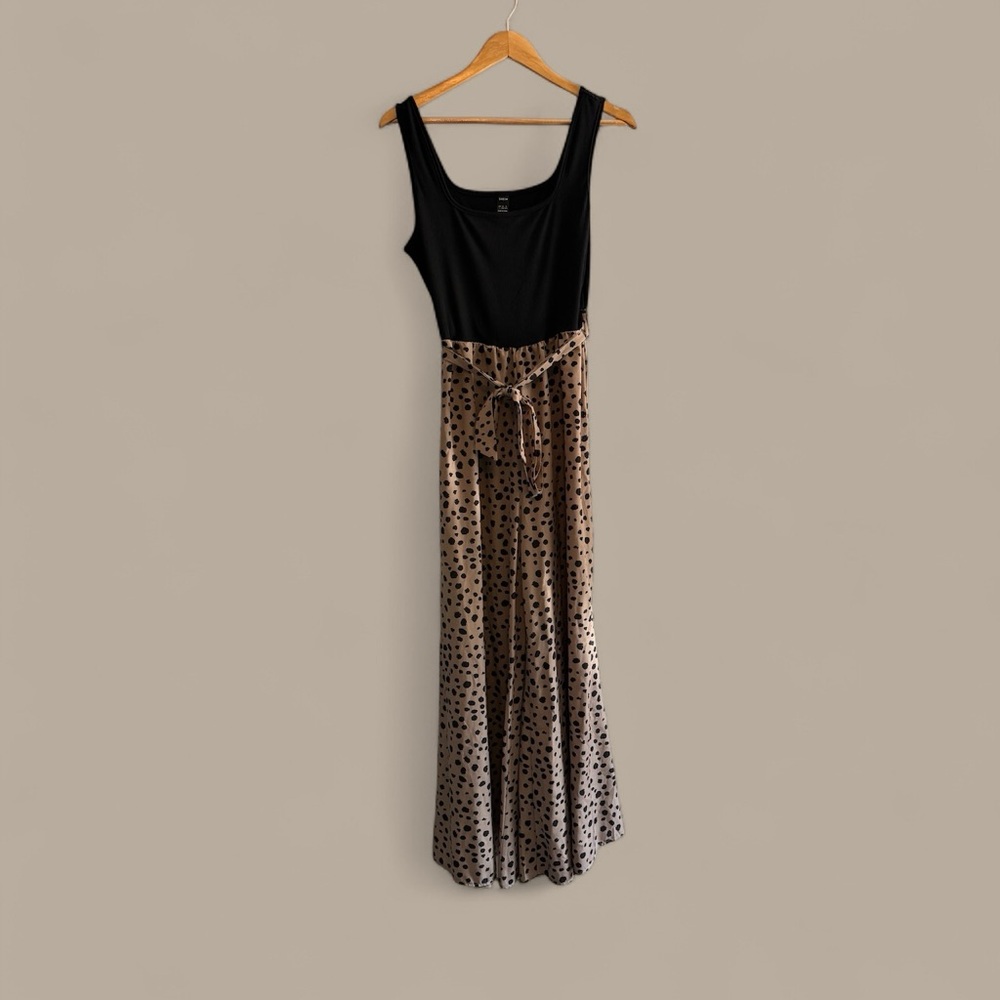 Black and Brown Polka Dot Jumpsuit